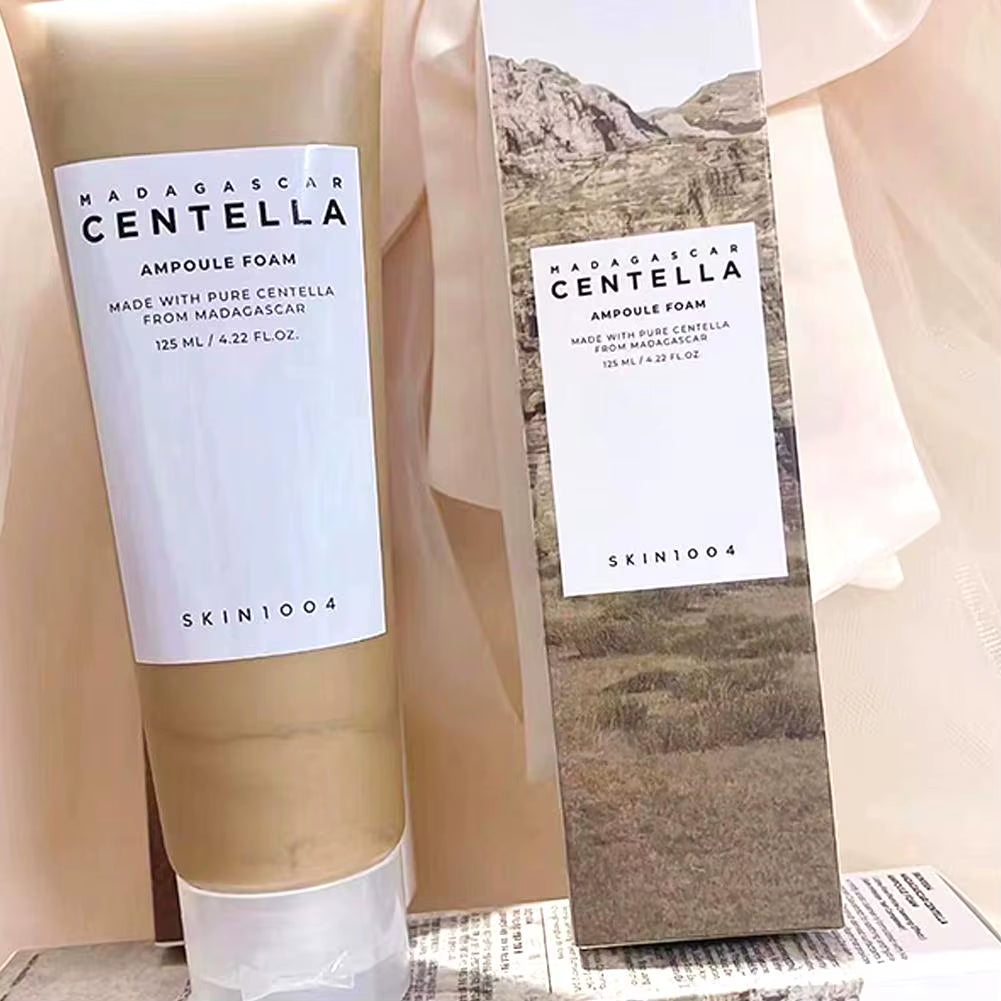 Centella Asiatica Deep Cleansing Foam Facial Cleanser Oil Control Soothing Lotion Remove Pore Mild Exfoliating Skincare Product